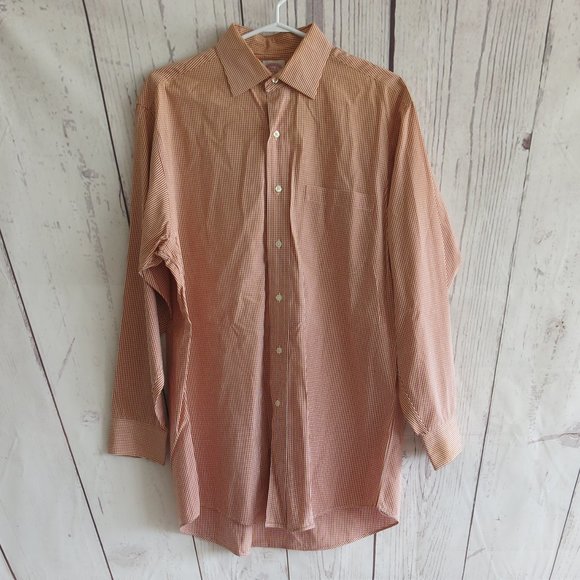 Brooks Brothers Plaids Checks Cotton Button Down Long Sleeve Shirt - Size 15.5-2 - Picture 1 of 6